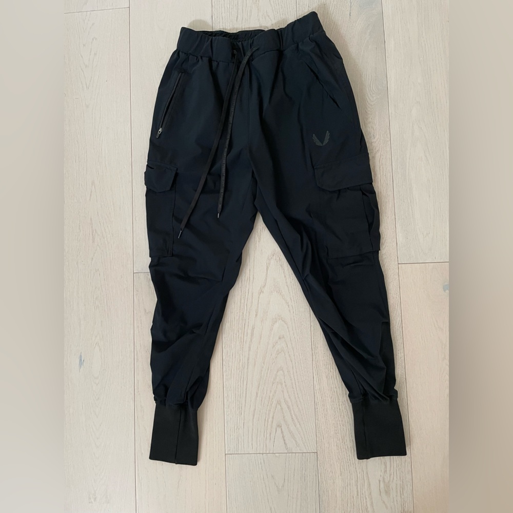 ASRV Tetra-lite high rib cargo joggers (Medium) -Black